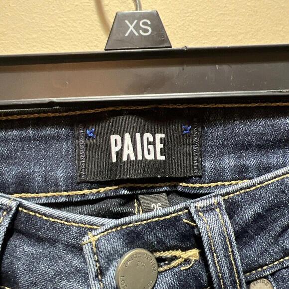 Paige Jeans Womens Size‎ 26 Hoxton Ultra Skinny High Waist Dark Wash Blue - Picture 4 of 4